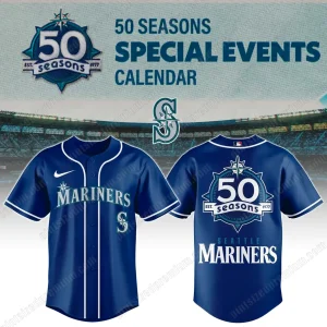 Seattle Mariners 50th Anniversary Tribute 2025 Baseball Jersey