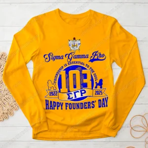 Sigma Gamma Rho 103th Happy Founder Day 2025 T-Shirt