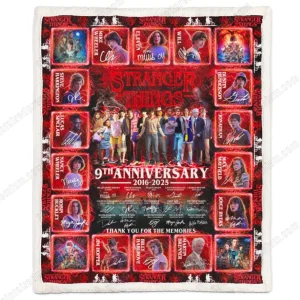 Stranger Things 9th Anniversary 2025 Limited Blanket