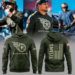 Tennessee Titans 2025 Military Appreciation Hoodie