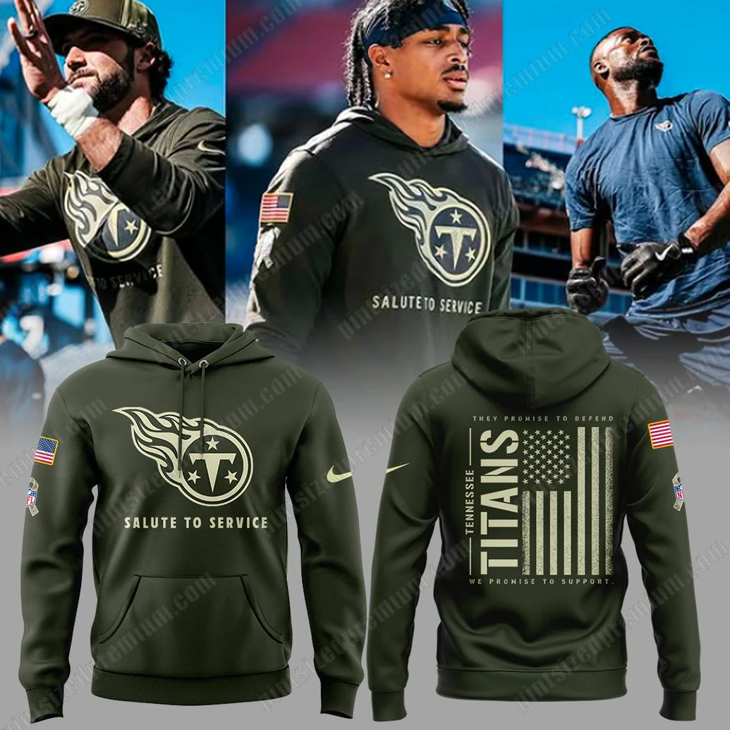 Tennessee Titans 2025 Military Appreciation Hoodie Tennessee Titans 2025 Military Appreciation Hoodie