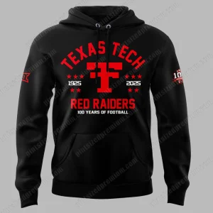Texas Tech Football 100Years Of Football Hoodie