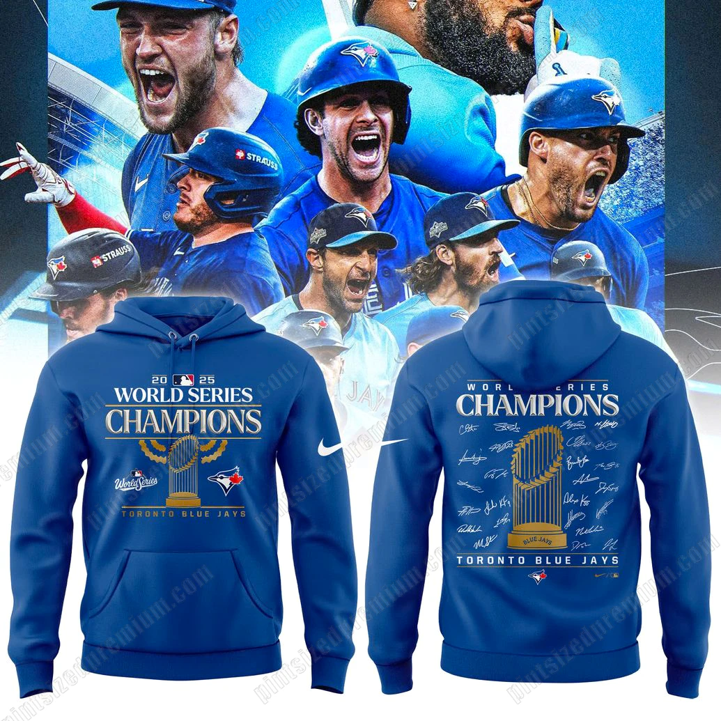 Toronto Blue Jays 2025 World Series Champions T-Shirt Jogger Cap Toronto Blue Jays 2025 World Series Champions T-Shirt Jogger Cap