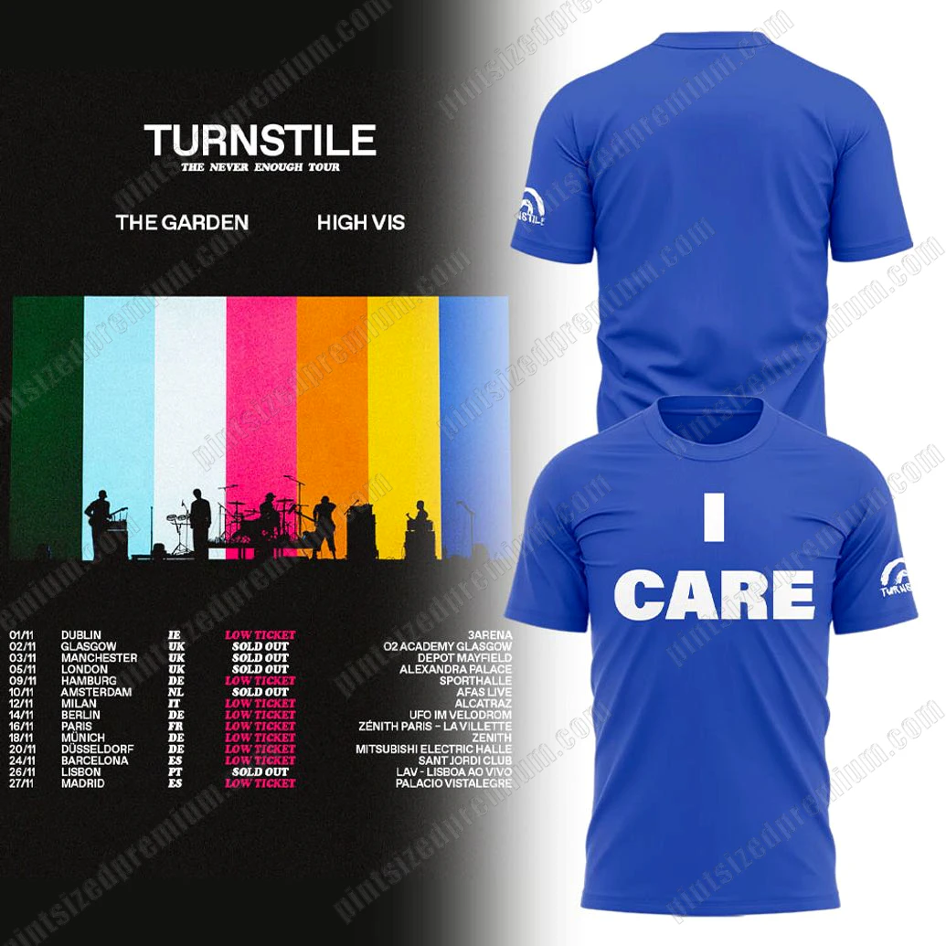 Turnstile Time Never Enough Tour 2025 T-Shirt Turnstile Time Never Enough Tour 2025 T-Shirt