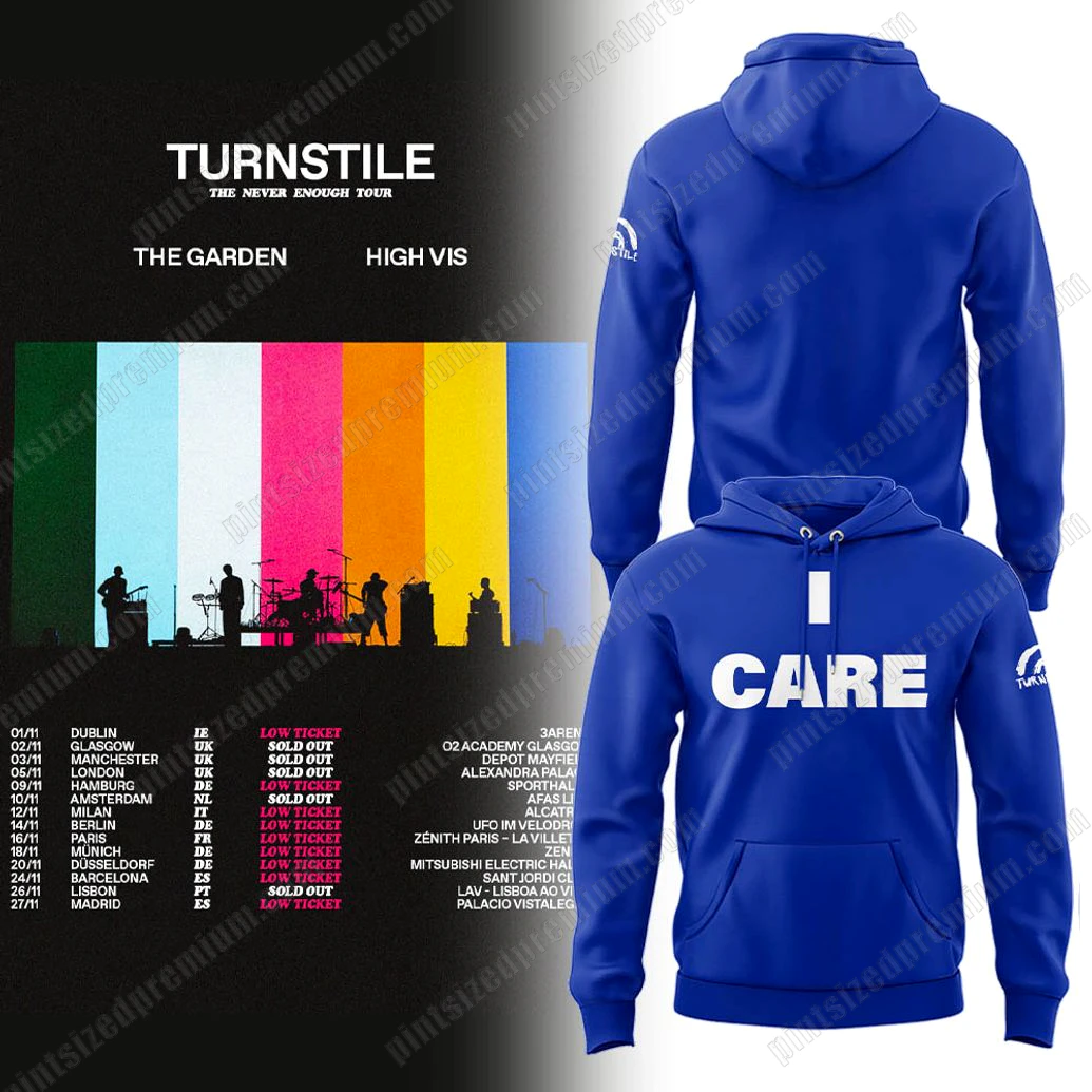 Turnstile Time Never Enough Tour 2025 T-Shirt Turnstile Time Never Enough Tour 2025 T-Shirt