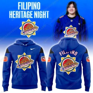 Vancouver Canucks Filipino Heritage 2025 Night Hoodie