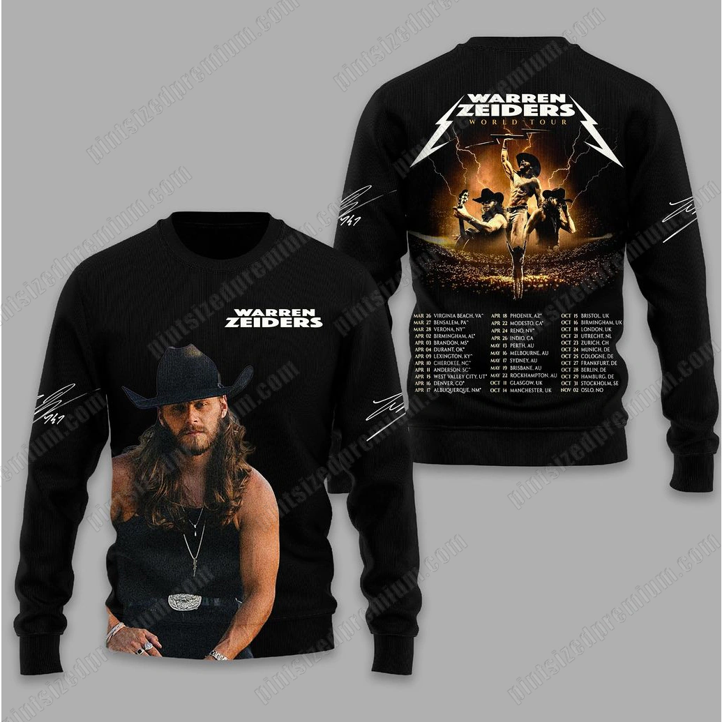 Warren Zeiders World Tour 2026 Limited T-Shirt Warren Zeiders World Tour 2026 Limited T-Shirt