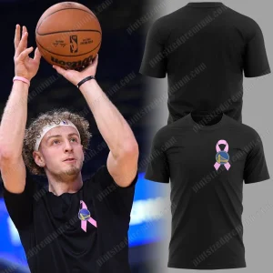 Warriors Breast Cancer Awareness Night Black T-Shirt