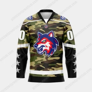 Watertown Wolves Military Night 2025 Limited Hockey Jersey