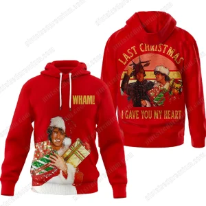Wham Last Christmas 2025 I Gave You My Heart Red T-Shirt