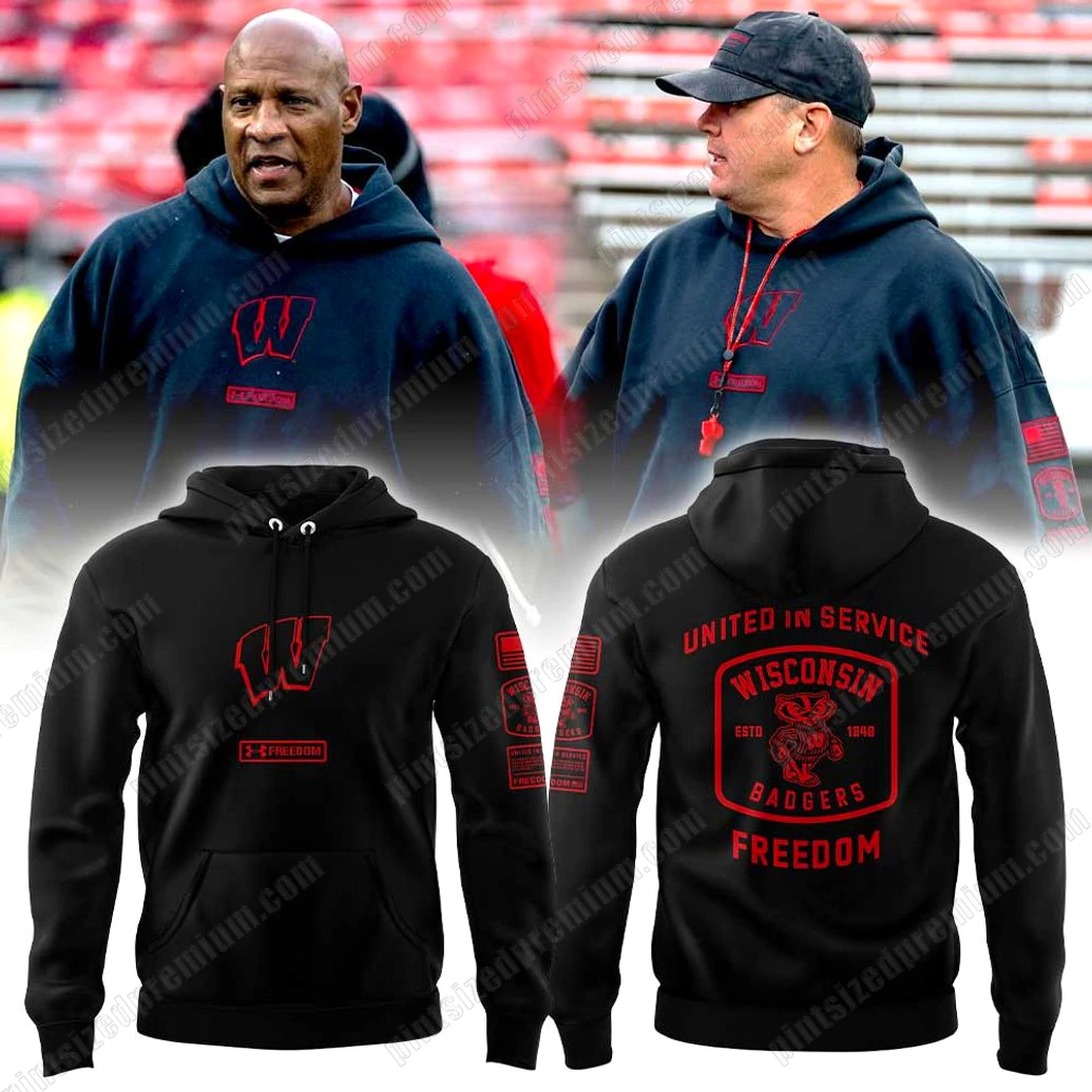 Wisconsin Badgers Freedom UAF 2025 Hoodie Wisconsin Badgers Freedom UAF 2025 Hoodie
