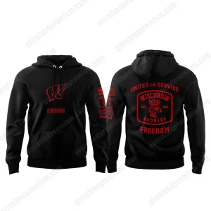 Wisconsin Badgers Freedom UAF 2025 Hoodie