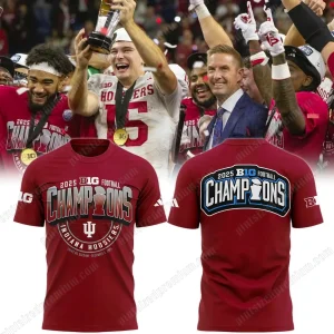 2025 Indiana Football Big Ten Champions T-Shirt 2025 Indiana Football Big Ten Champions T-Shirt