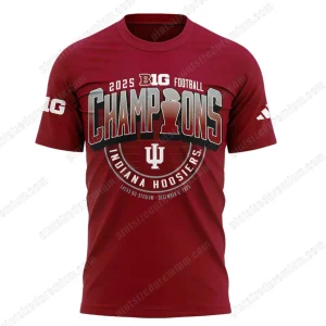 2025 Indiana Football Big Ten Champions T-Shirt
