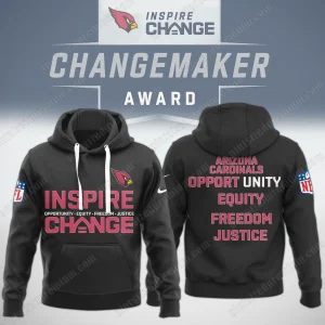 Arizona Cardinals Inspire Change 2025 Freedom Hoodie