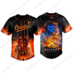 Baltimore Orioles Avatar 3 Fire And Ash Fans Jersey