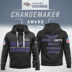 Baltimore Ravens Inspire Change 2025 Freedom Hoodie