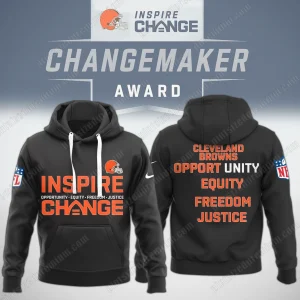 Cleveland Browns Inspire Change 2025 Freedom Hoodie