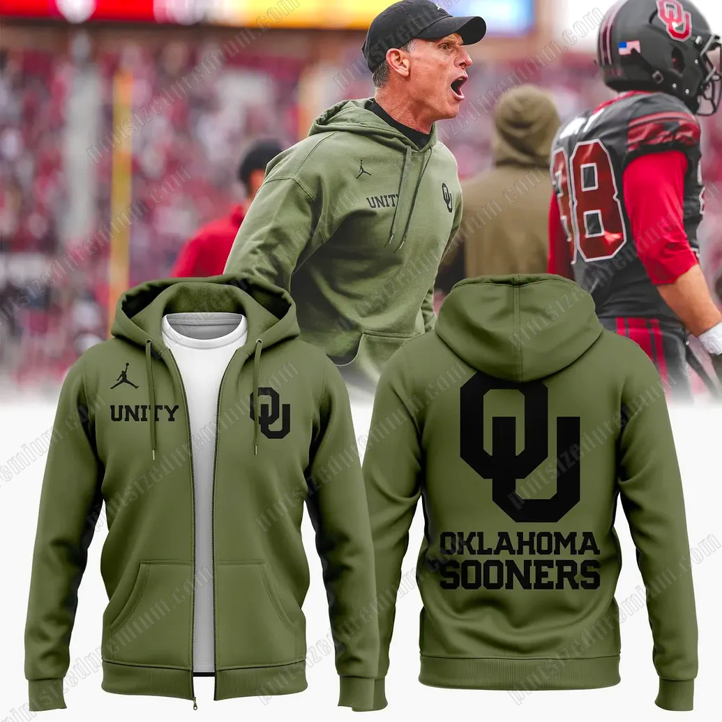 Coach Brent Venables Oklahoma Sooners Zip Hoodie Coach Brent Venables Oklahoma Sooners Zip Hoodie