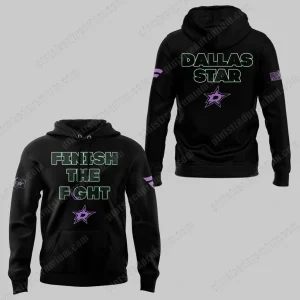 Dallas Stars Finish The Fight Black Hoodie