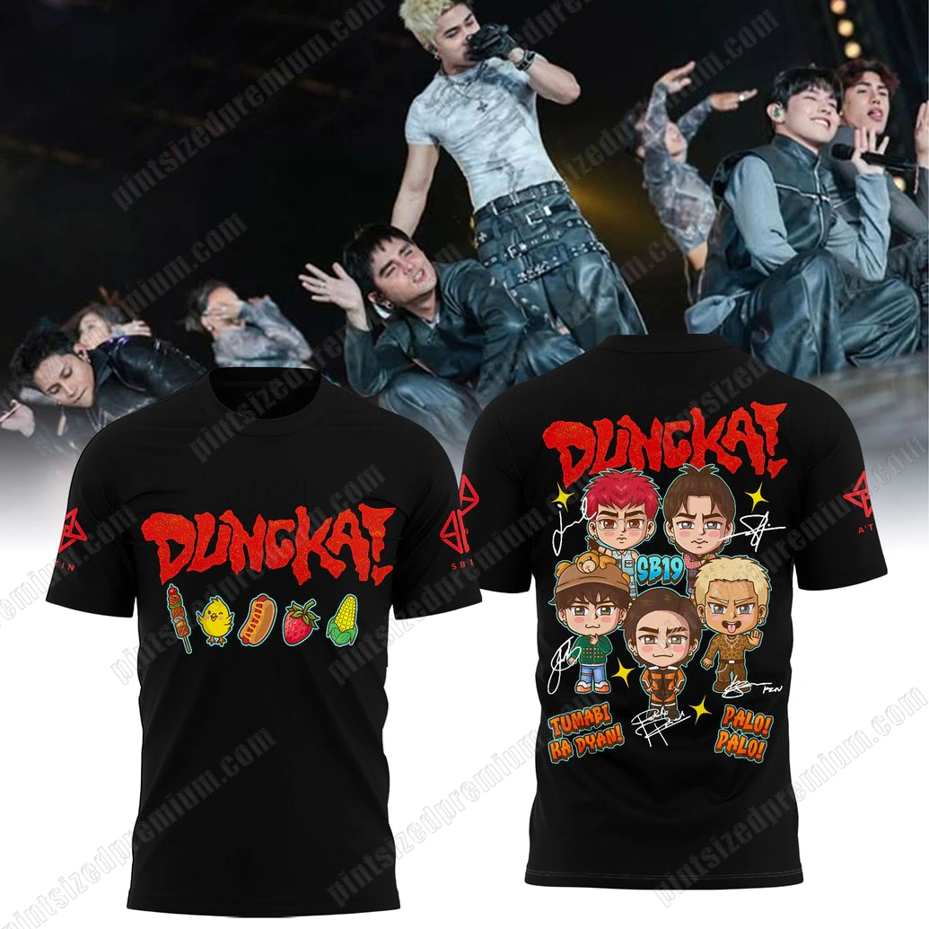 Dungka! SB19 Chibi Palo Palo For Fan Black Collection T-Shirt Dungka! SB19 Chibi Palo Palo For Fan Black Collection T-Shirt