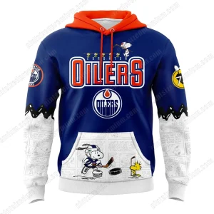Edmonton Oilers Peanuts Night Hoodie
