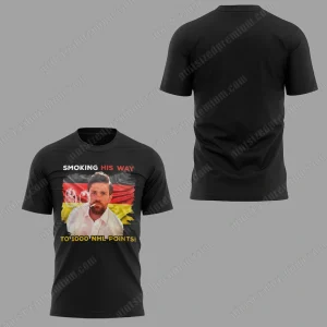 Edmonton Oilers Smoking His Way To 1000 NHL Points T-Shirt