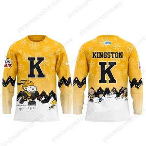 Kingston Frontenacs Peanuts And Snoopy Limited Hockey Jersey