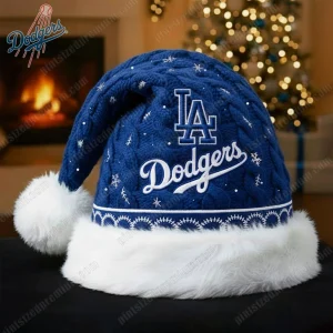 Los Angeles Dodgers Christmas Beautiful Santa Hat