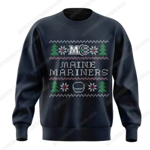 Maine Mariners 2025 Merry Christmas Ugly Sweater