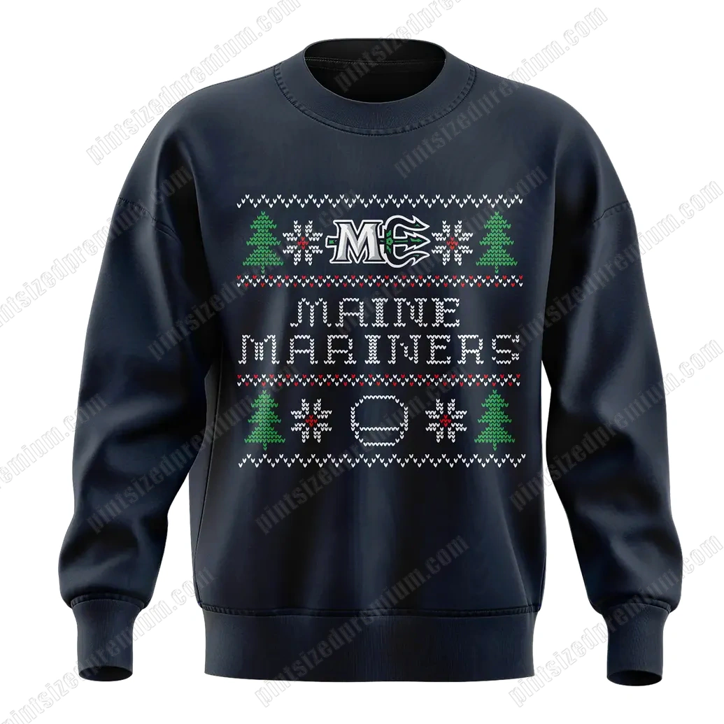 Maine Mariners 2025 Merry Christmas Ugly Sweater Maine Mariners 2025 Merry Christmas Ugly Sweater