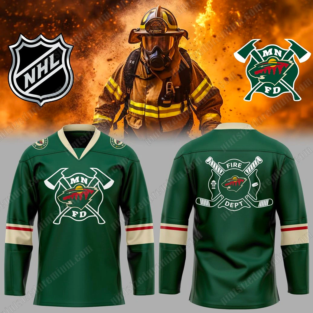 Minnesota Wild Firefighter Appreciation 2025 Hockey Jersey Minnesota Wild Firefighter Appreciation 2025 Hockey Jersey