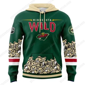 Minnesota Wild x Teddy Bears New Hoodie