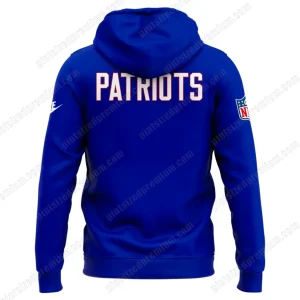 New England Patriots 2025 Throwback Historic Royal Hoodie