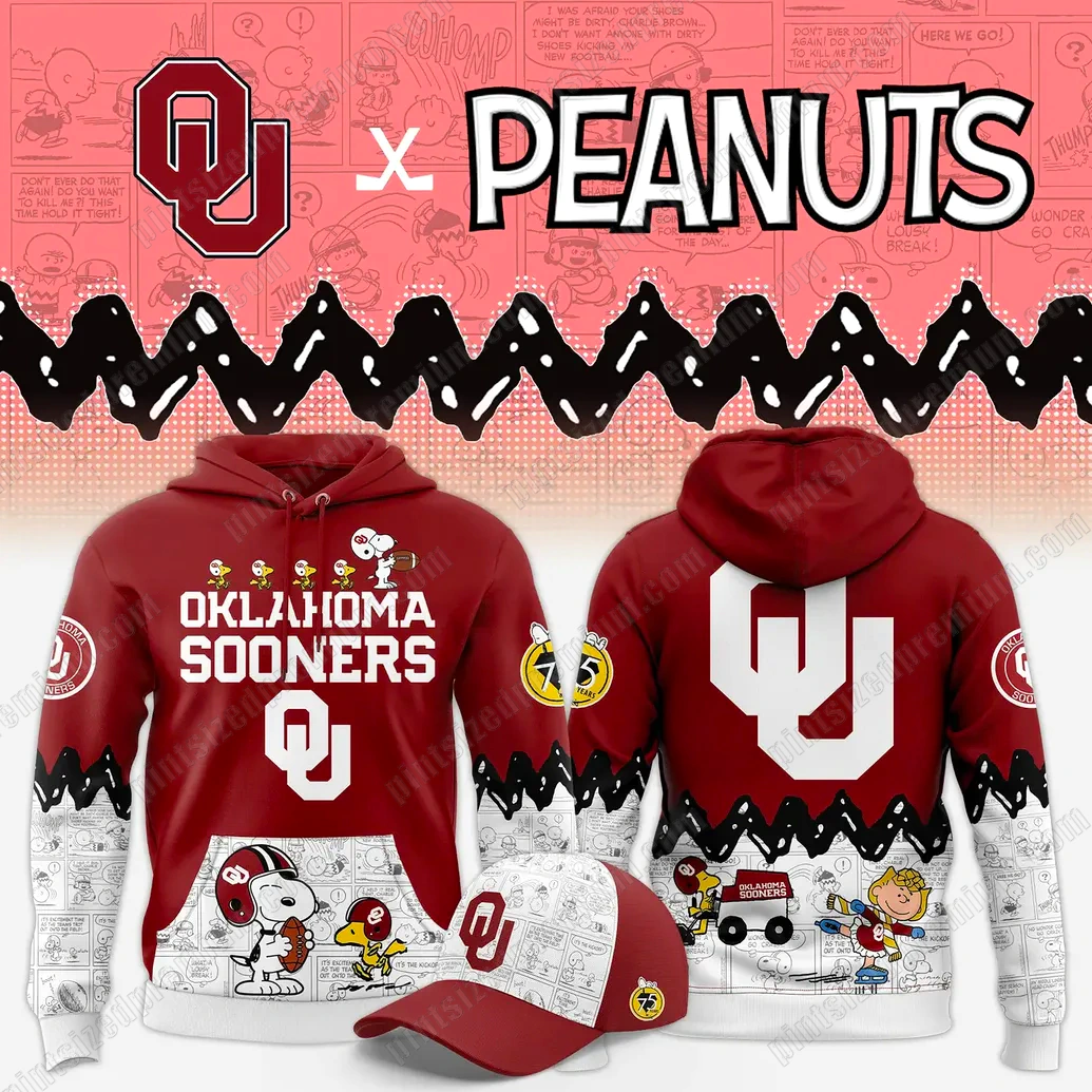 Oklahoma Sooners Peanuts Night Limited Hoodie Oklahoma Sooners Peanuts Night Limited Hoodie