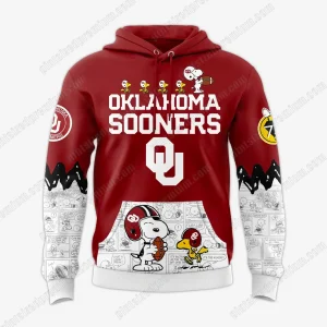 Oklahoma Sooners Peanuts Night Limited Hoodie