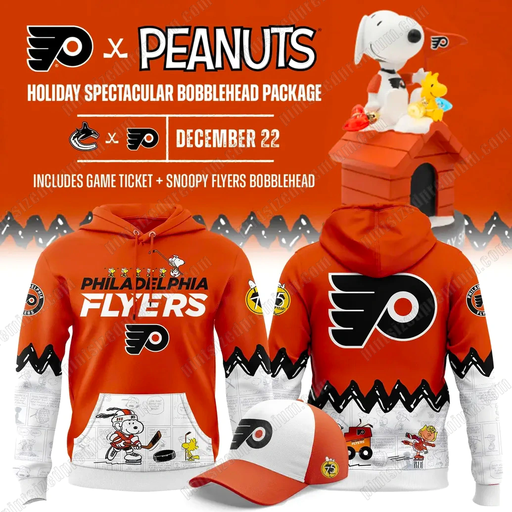 Philadelphia Flyers Peanuts Night 2025-26 Hoodie Philadelphia Flyers Peanuts Night 2025-26 Hoodie