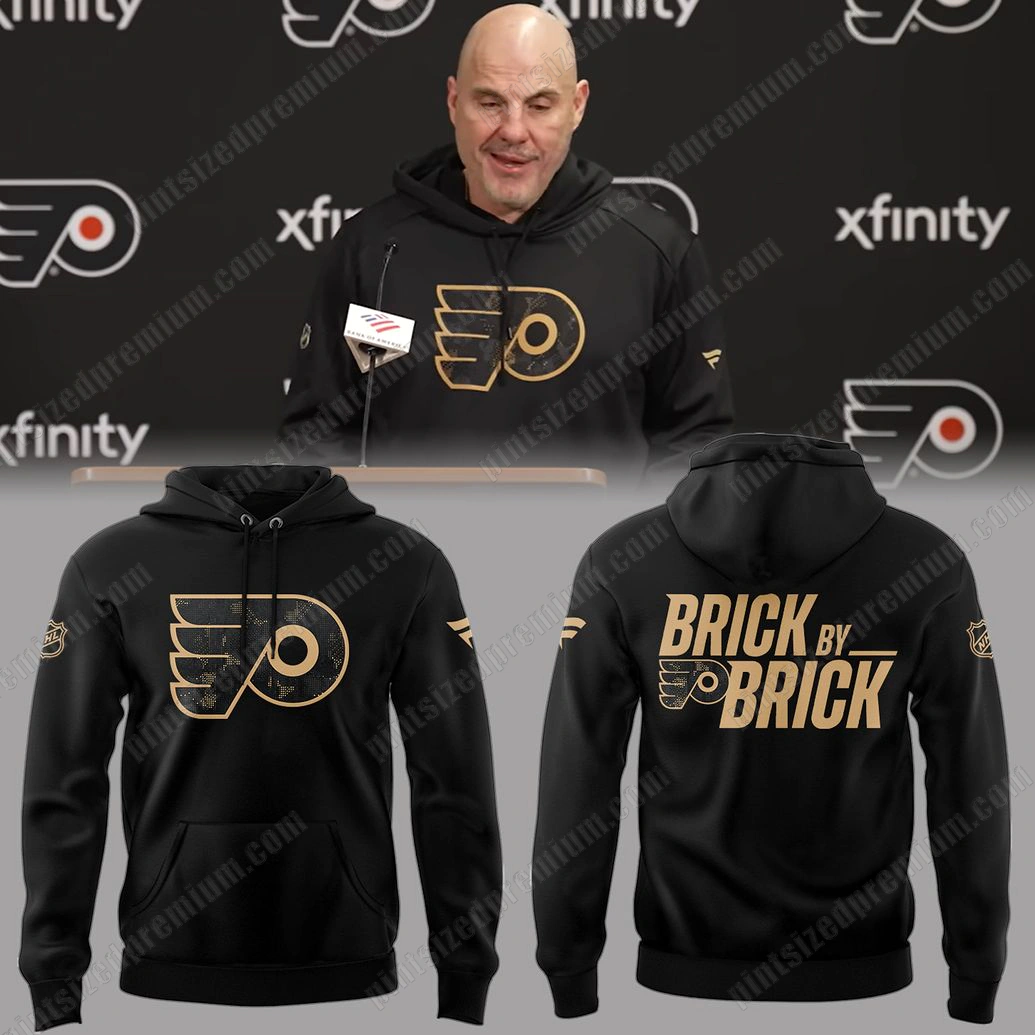 Philadelphia Flyers x Coach Rick Tocchet Brick By Brick 2025 Hoodie Philadelphia Flyers x Coach Rick Tocchet Brick By Brick 2025 Hoodie