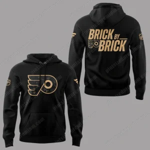 Philadelphia Flyers x Coach Rick Tocchet Brick By Brick 2025 Hoodie