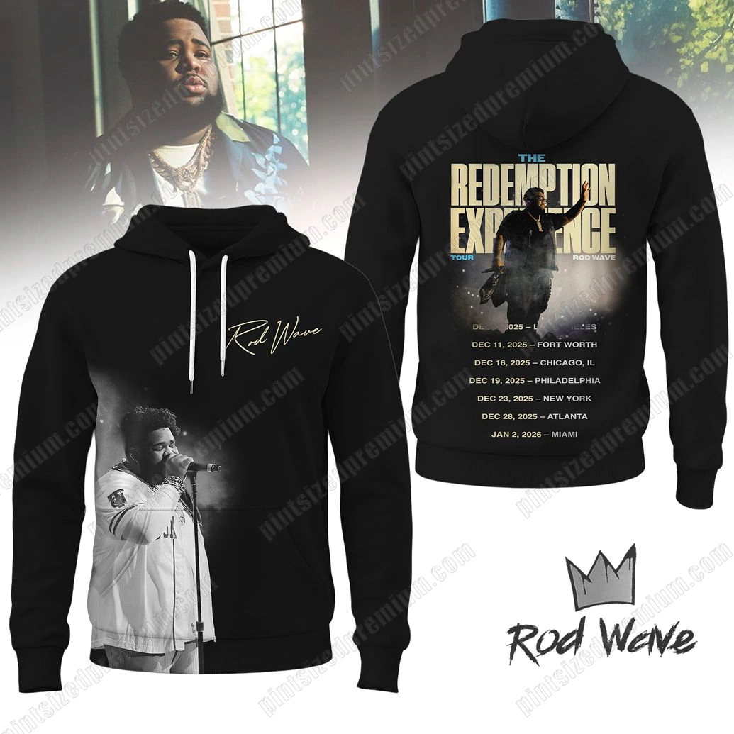 Rod Wave 2025 The Redemption Experience Tour Hoodie Rod Wave 2025 The Redemption Experience Tour Hoodie