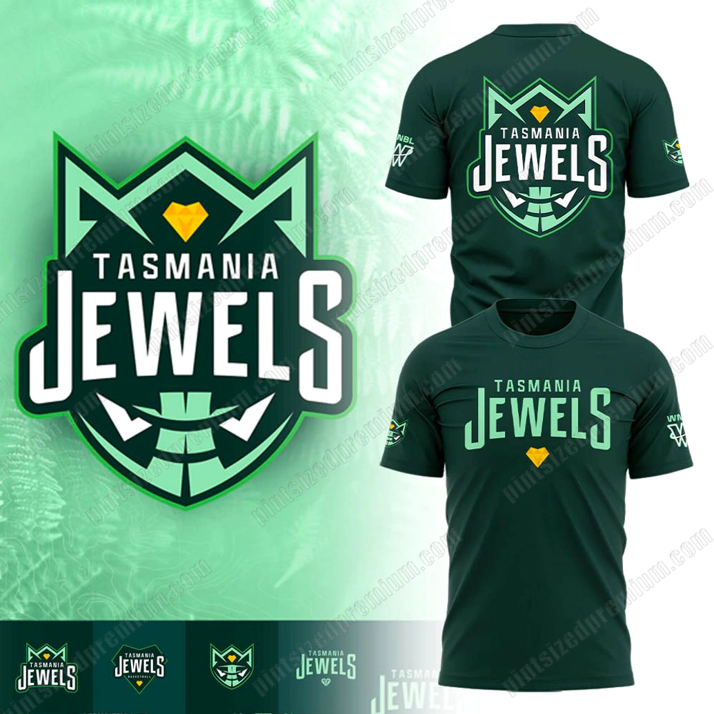 Tasmania Jewels 2026 WNBL New Edition Limited T-Shirt Tasmania Jewels 2026 WNBL New Edition Limited T-Shirt