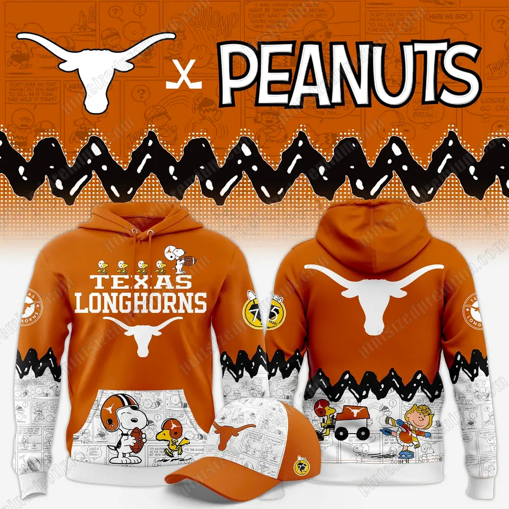 Texas Longhorns Peanuts Night Limited Hoodie Texas Longhorns Peanuts Night Limited Hoodie