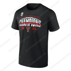 Texas Tech Red Big 12 Champions 2025 T-Shirt