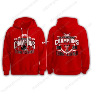 Texas Tech Red Raiders 2025 Big 12 Champions Red Shirt
