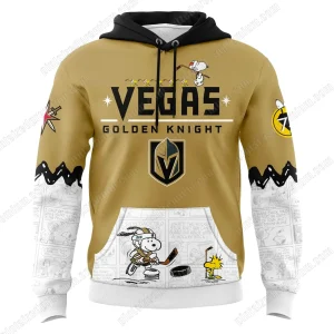 Vegas Golden Knights Peanuts Night Hoodie