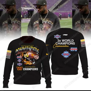 Washington Commanders 3x World Champs Limited Hoodie