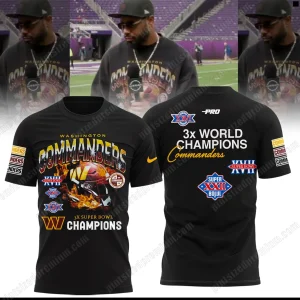 Washington Commanders 3x World Champs Limited Hoodie