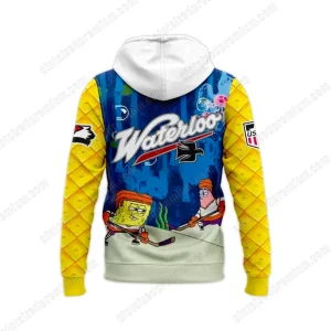 Waterloo Black Hawks x Spongebob 2025 Limited Hoodie