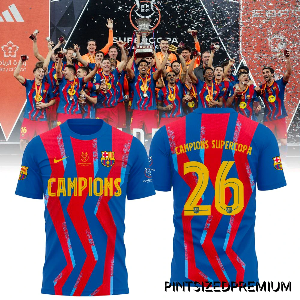 Barcelona 2026 Champions Supercopa Shirt, Hoodie Barcelona 2026 Champions Supercopa Shirt, Hoodie