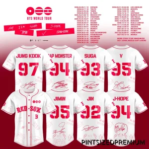 Boston Red Sox x BTS World Tour 2026 Jersey